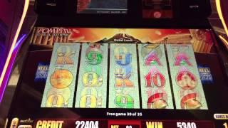 Pompeii Deluxe Slot Machine Bonus Good Win!