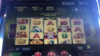 BIG WIN - Buffalo Moon Slot Machine Bonus - 5 Games!