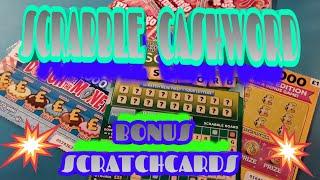 •Exciting SCRABBLE CASHWORD Scratchcard Game &•BONUS Cards•(for the bored Isolationist viewers)•