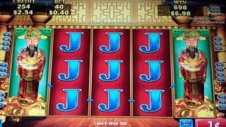 Glistening Jade Slot Machine Bonus - 12 Free Games with Nudging Expanding Wilds - Nice Win