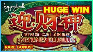 HUGE WIN RETRIGGER! Ying Cai Shen Fortunes Fulfilled Slot - LOVED IT!!