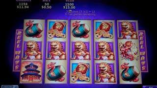 Big Red Lantern Slot Machine Bonus - 10 Free Games Win