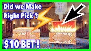 $10 Bet Bonus x2 on Lightning Link Sahara Gold ! Did We Make The Right Choice?