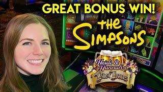 The Simpsons Slot Machine! Awesome Bonus Win!