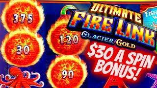 High Limit ULTIMATE Fire Link Slot Machine $30 Bet Bonus | Deep Sea Magic Slot | SE-10 | EP-1
