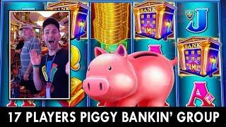 ⋆ Slots ⋆ 17 Players Group Pull Looking To Break The Piggy Bank ⋆ Slots ⋆
