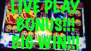 LIVE PLAY on Fire Wolf Slot Machine with Bonus