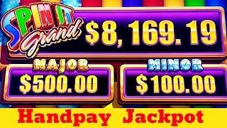Spin It Grand JACKPOT HANDPAY | High Limit Slot Machine Big Handpay Jackpot | MUST WATCH | MEGA WIN