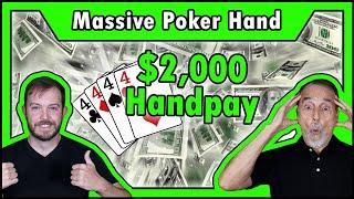 $2,000 HANDPAY From a DIME Machine! VERY Rare Massive Win • The Jackpot Gents