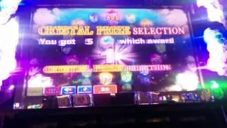 Aruze Slot Machine Progressive Bonus & Crystal Wolf Prize