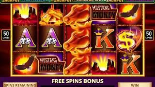 MUSTANG MONEY Video Slot Casino Game with a MUSTANG MONEY FREE SPIN BONUS
