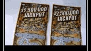 TWO $10 Lottery Tickets - $2,500,000 Jackpot