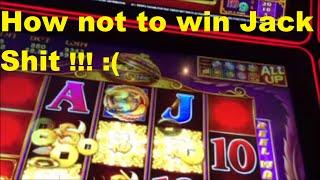 How not to win Jack Shit on the 5 Treasures Slot Machine