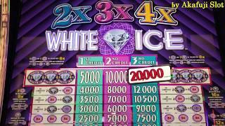 BIG WIN 777•2x3x4 "WHITE ICE" $1 Slot Machine MaxBet $3 on Free Play (Old School Slot) Akafuji Slot