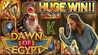 HUGE WIN! DAWN OF EGYPT BIG WIN - €10 bet on CASINO Slot from CasinoDaddys LIVE STREAM