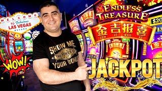 High Limit ENDLESS TREASURE Slot Machine HANDPAY JACKPOT | Live Slot Play At Casino & BIG MONEY WIN