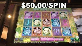 Splitting Hares HIGH DENOM LIMIT $50.00/SPIN Live Play Slot Machine