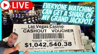 ⋆ Slots ⋆LIVE! Share The Grand Jackpot With Slot Cracker⋆ Slots ⋆If I Win, YOU WIN!