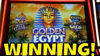 WINNING on GOLDEN EGYPT!