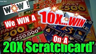 •FANTSTIC•Scratchcard Game•20x CASH•LUCKY LINES•FAST 500•MILLIONAIRE 7's•250,000 PINK.•..
