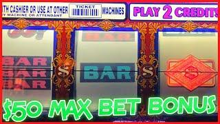 ⋆ Slots ⋆HIGH LIMIT Double Top Dollar $50 MAX BET SPINS ⋆ Slots ⋆BONUS ROUND 3 Reel Slot Machine CAS