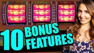 Can You BELIEVE IT!? 10 BONUS FEATURES on High Limit 88 FORTUNES!