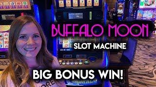 BIG WIN BONUS! BUFFALO MOON! Slot Machine!