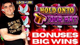 How to Make Money With Free Play! High Limit Hold Onto Your Hat Slot Machine Bonuses & Nice Wins