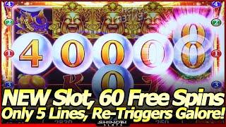 Jackpot Orbs Wealth Slot Machine - NEW Slot!  60 Free Games in First Attempt! Re-Triggers Galore!