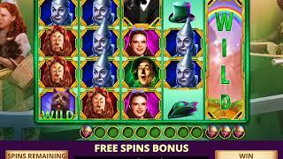 WIZARD OF OZ: THE GREAT  BALLOON Video Slot Game with a FREE SPIN BONUS