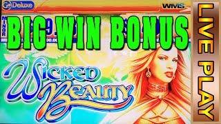 WICKED BEAUTY - BONUSES & BIG WINS - Live Play at the Casino