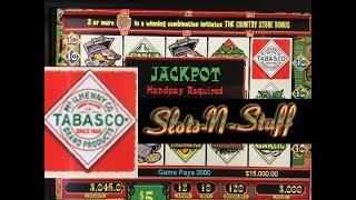 Tabasco Slot Machine Bonus Rounds Jackpot • Slots N-Stuff