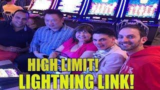 FUN WITH FRIENDS PLAYING HIGH LIMIT LIGHTNING LINK SLOT!