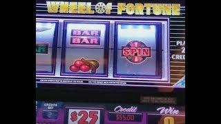 $50/spin Wheel of Fortune HIGH LIMIT SLOTS w/Spin Bonus