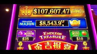 PT. 1 - GOING 4 $108,000 GRAND on ENDLESS TREASURE, WALKING DEAD 2, BUFFALO GOLD & RISING FORTUNES