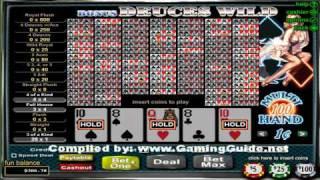 Bonus Deuces Wild 100 Hand Video Poker