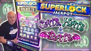 •SUPER WIN! •SuperLock Jackpot • Cats, Hats & Bats! | The Big Jackpot