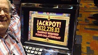•1ST Spin Jackpot Handpay $630,000 Thousand Dollars High Limit Vegas Casino Video Slots Aristocrat •