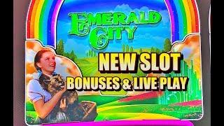 NEW SLOT: Emerald City Bonuses and Live Play!