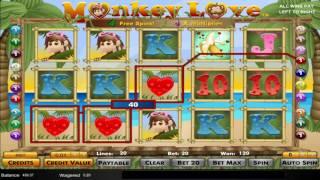 Monkey Love slots - 664 win!