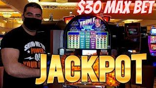 High Limit 3 Reel Slot Machine Handpay Jackpot - $30 MAX BET | Live Slot Play At Casino
