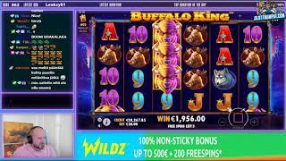 BUFFALO KING 20.000€ WIN + OTHER BIG WINS! BIGWINPICTURES + JARTTU84!