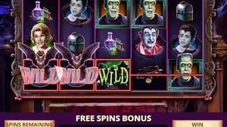 THE MUNSTERS: STRANGE NEIGHBORS Video Slot Casino Game with a SPOT'S FREE SPIN BONUS