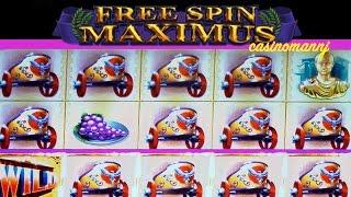 Maximus Free Spins - **NICE WIN** - PROGRESSIVE WIN - Slot Machine Bonus