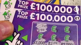WINNER.Millionaire RICHES.WIN 100.000 purple.WINS on Other Scratchcards WINS ALL OVER the Place