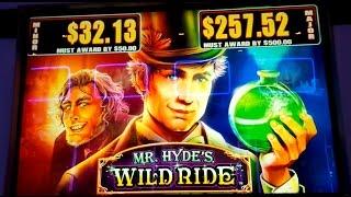 Mr. Hyde's Wild Ride Slot Machine $4 Max Bet *LIVE PLAY* Bonus Trigger!
