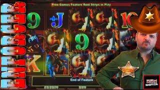 High Limit Dollar Slot • The Enforcer Slot Machine Live Play and Bonuses