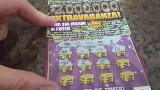 NEW! $2,000,000 EXTRAVAGANZA $20 ILLINOIS LOTTERY SCRATCH OFF. WIN $1 MILLION FREE ENTRY!