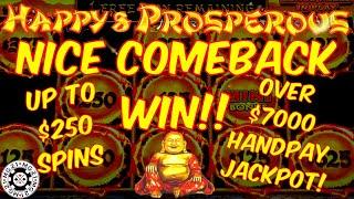 HIGH LIMIT Dragon Link Happy & Prosperous (3) HANDPAY JACKPOTS $125 Bonus Slot Machine NICE COMEBACK