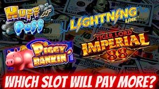 Piggy Bankin Slot Machine Bonus ! Huff N Puff & More Slots Play | SE-10 | EP-29